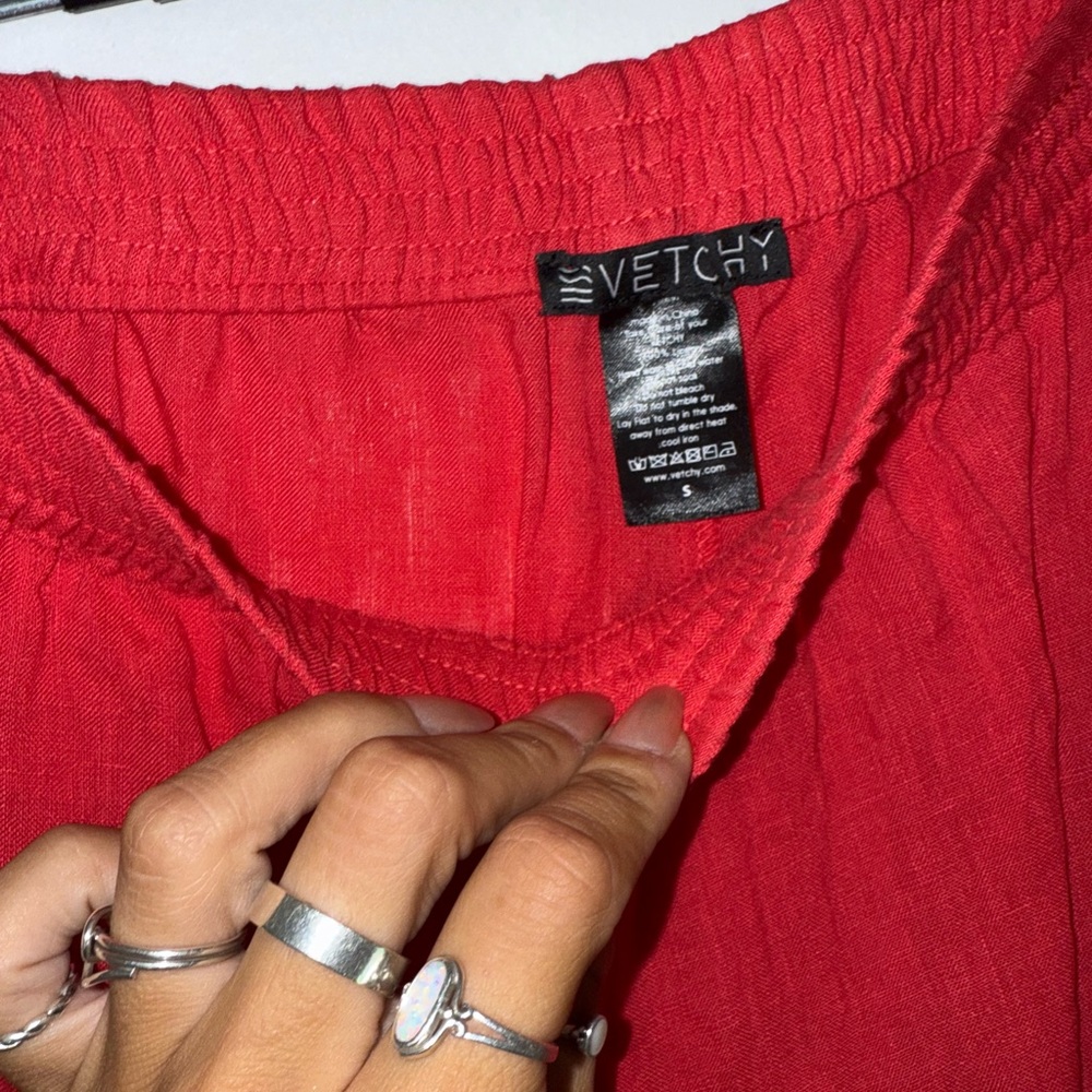 Vetchy - Red Linen Set - Picture 8 of 8